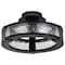 Nuvo Darrow, 13 Inch LED Semi Flush, Matte Black, Acrylic Panels 62/2001 - alternate 1